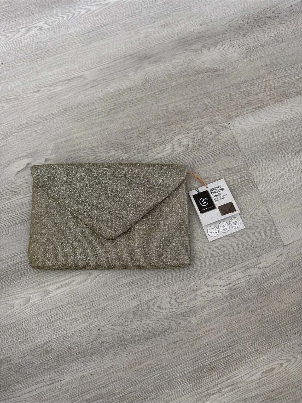 Envelope crossbody clutch- Gold